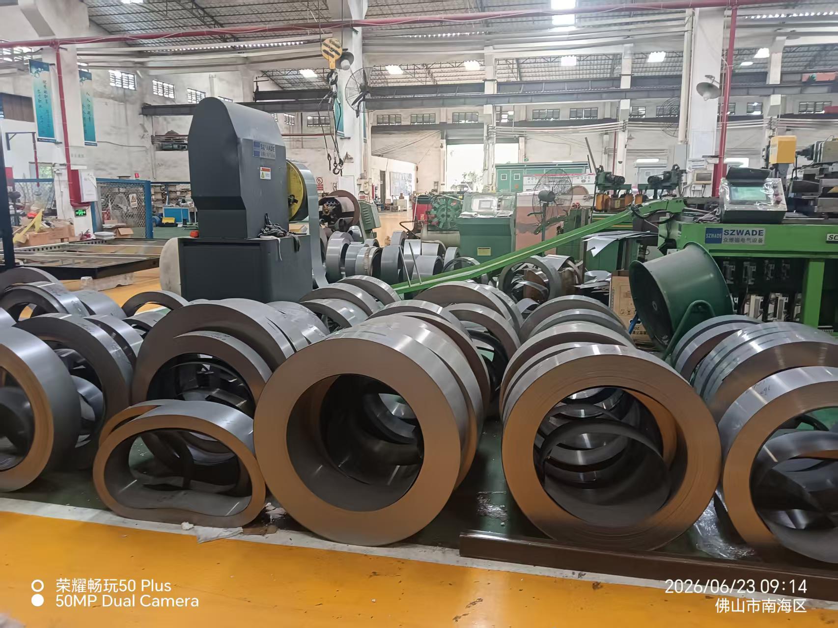 Transformer core processing at Yingben factory
