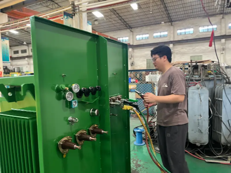 Delivery performance test of finished oil immersed power transformer, factory quality inspection procedure