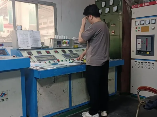 Transformer routine test control panel at Yingben workshop