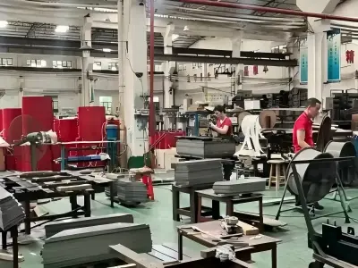 Transformer core processing workshop at Yingben factory in Foshan China